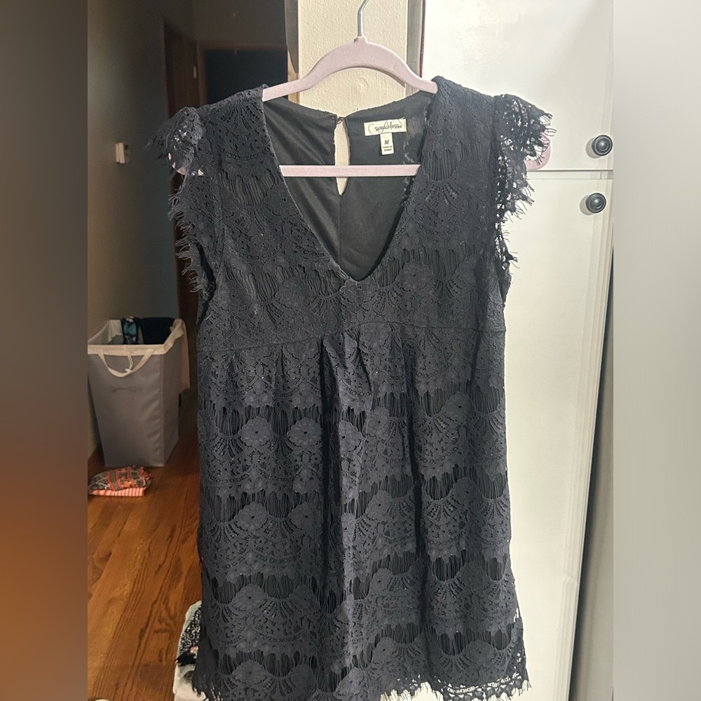 Black cocktail dress. M. Worn once. Smoke free home